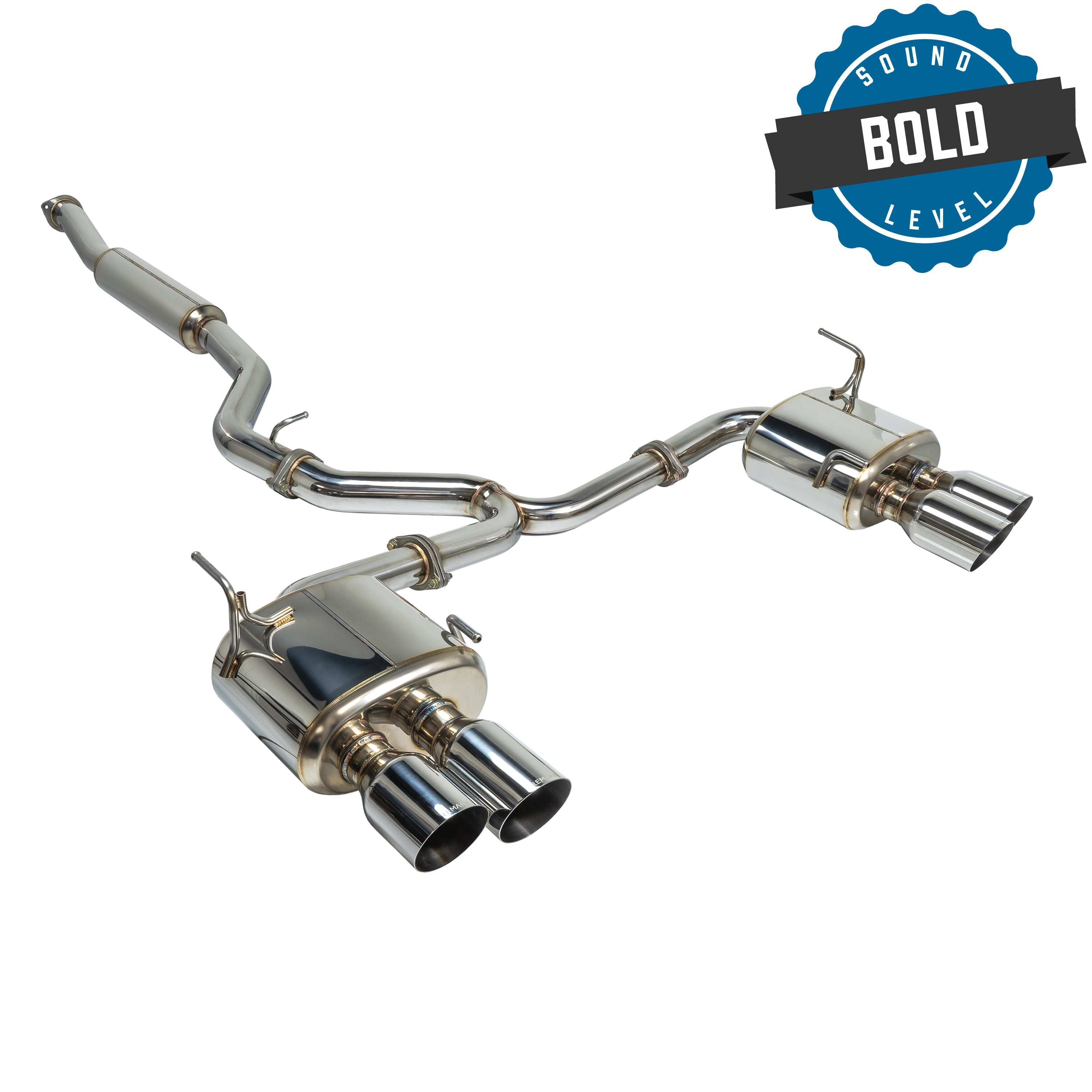 REMARK Sports Touring Cat-Back Exhaust - Subaru WRX/STI (VA) - 4" Quad Tip Resonated