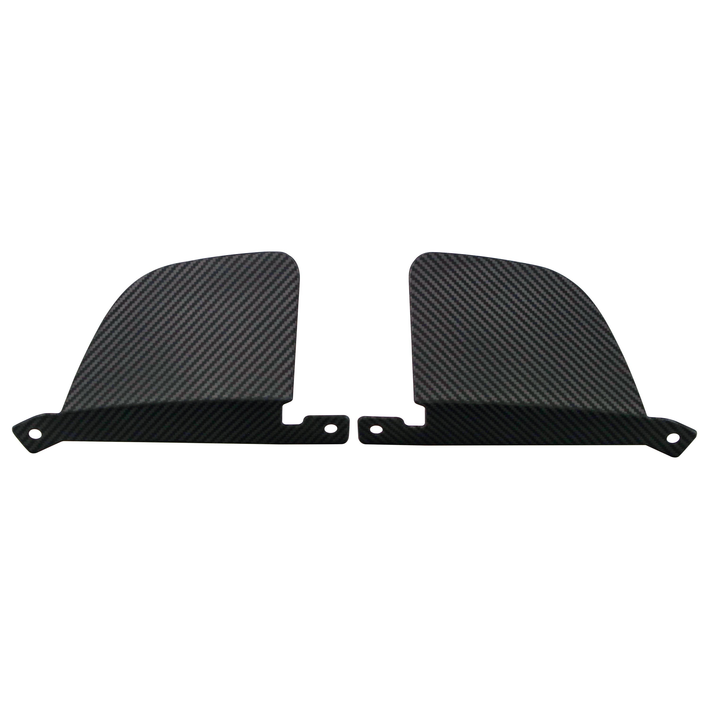 rmk Design Carbon Fibre Outer Exhaust Block Off Plates - Toyota GR Corolla (GZEA14) - Dry Carbon 2x2 Weave