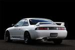 Nissan Silvia S14 rear three-quarter view with the Tomei Ti RACING muffler fitted - Tomei Thumbnail