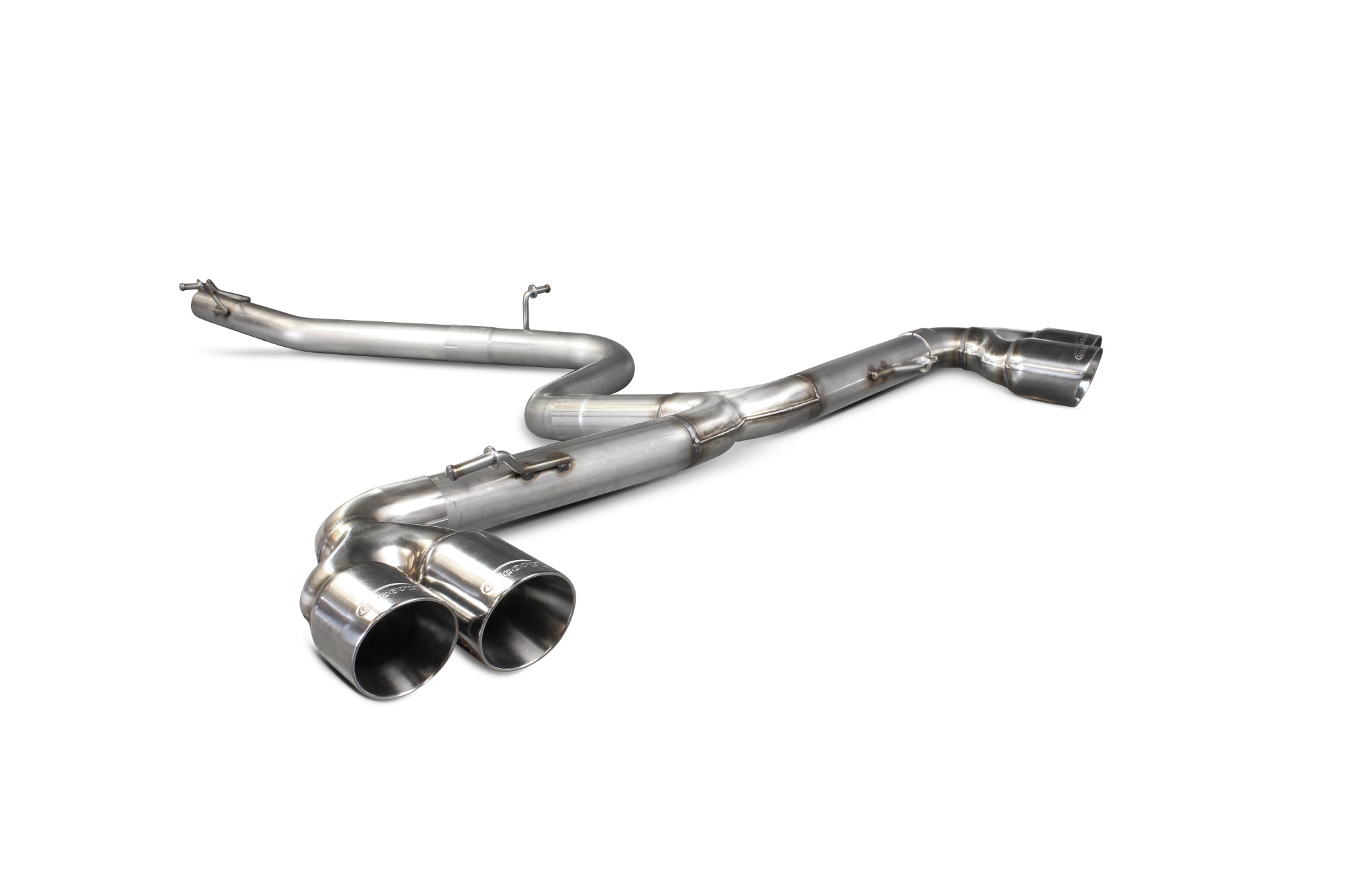 Scorpion Cat-Back Exhaust System - Audi TT (Mk2) 2.0 TDI Quattro (Not Cabriolet) - 63.5mm