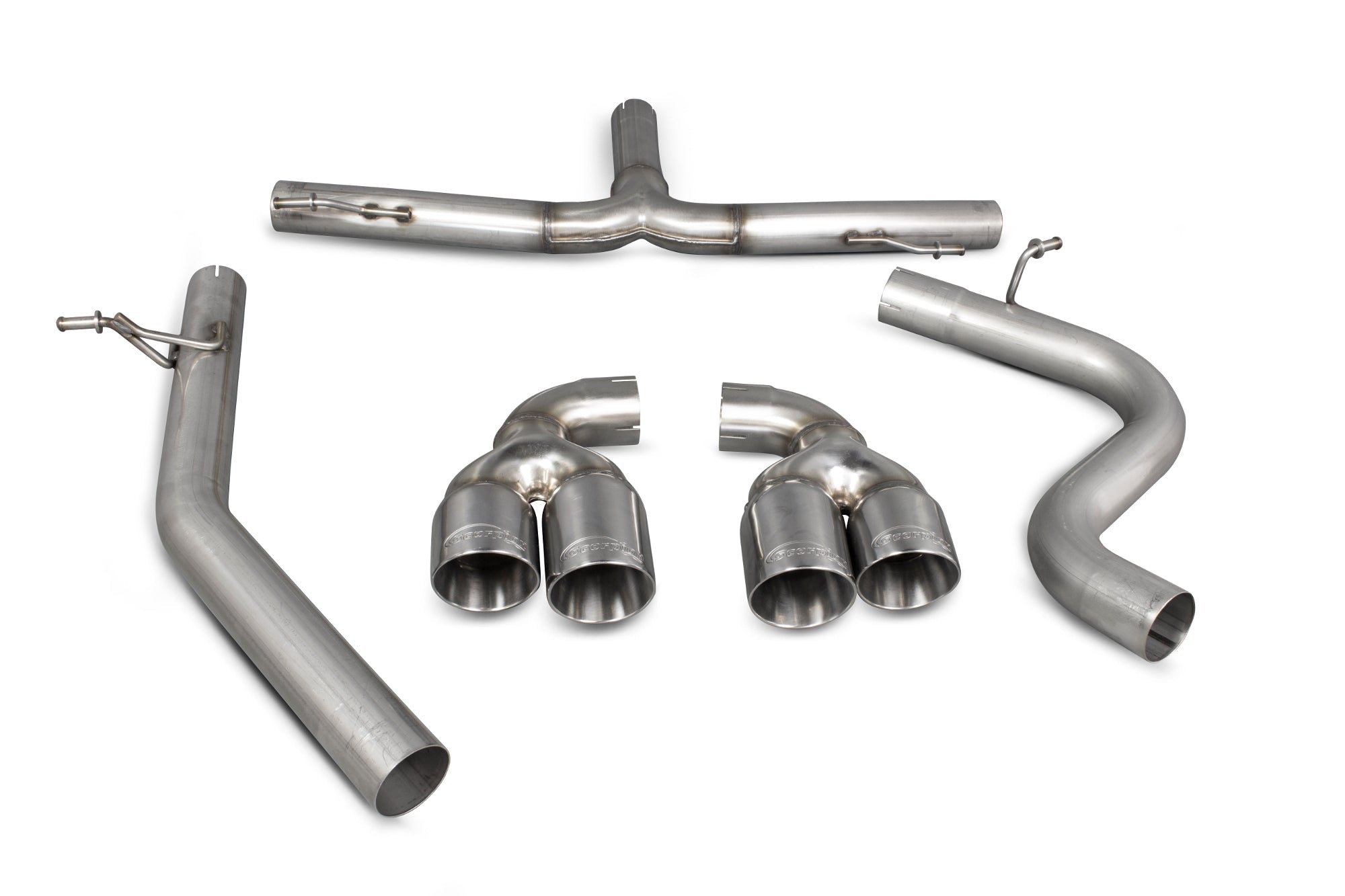 Scorpion Cat-Back Exhaust System - Audi TT (Mk2) 2.0 TDI Quattro (Not Cabriolet) - 63.5mm