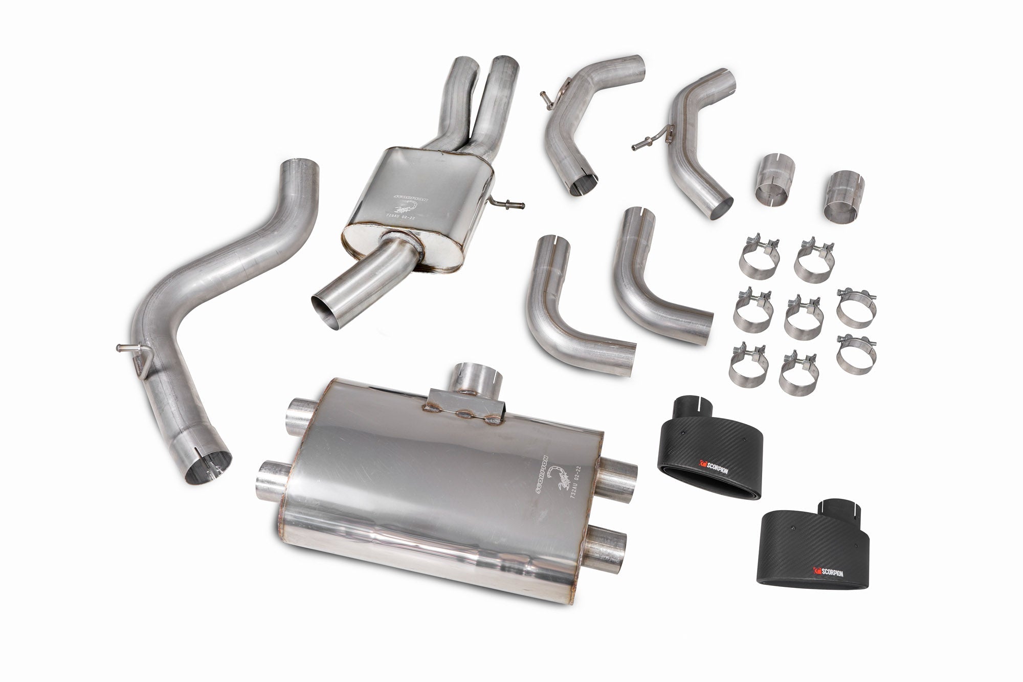 Scorpion Cat-Back Exhaust System - Audi TT (Mk3) TT RS Coupe - 80mm