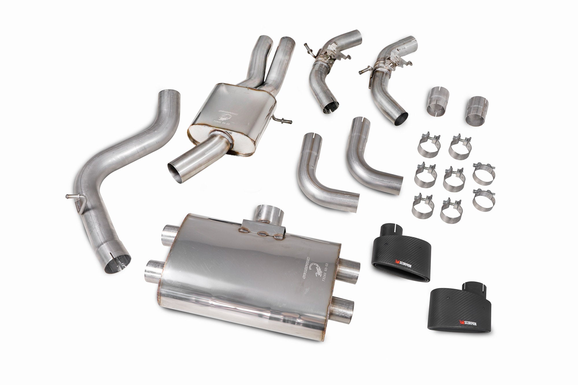 Scorpion Cat/GPF-Back Exhaust System - Audi RS3 (8V) Saloon - 80mm