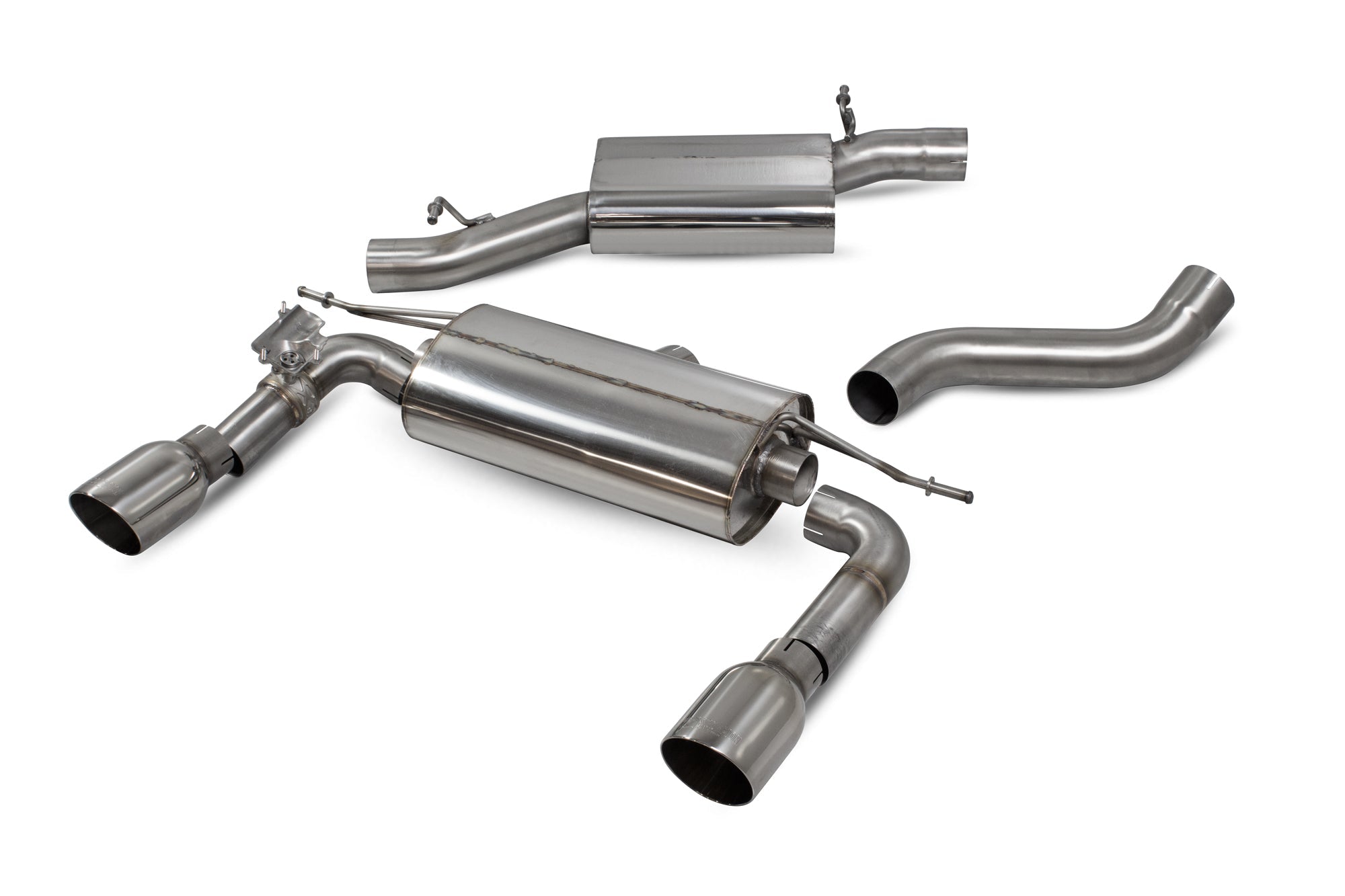 Scorpion Cat-Back Exhaust System - Audi TT (Mk3) 2.0 TFSI Quattro Coupe - 76mm