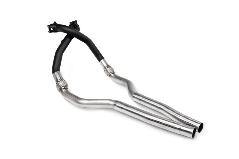 Scorpion downpipes – Audi RS6 / RS7 / S6 / S7 C7 – de-cat version – downpipes and front pipes assembled - Scorpion Exhausts