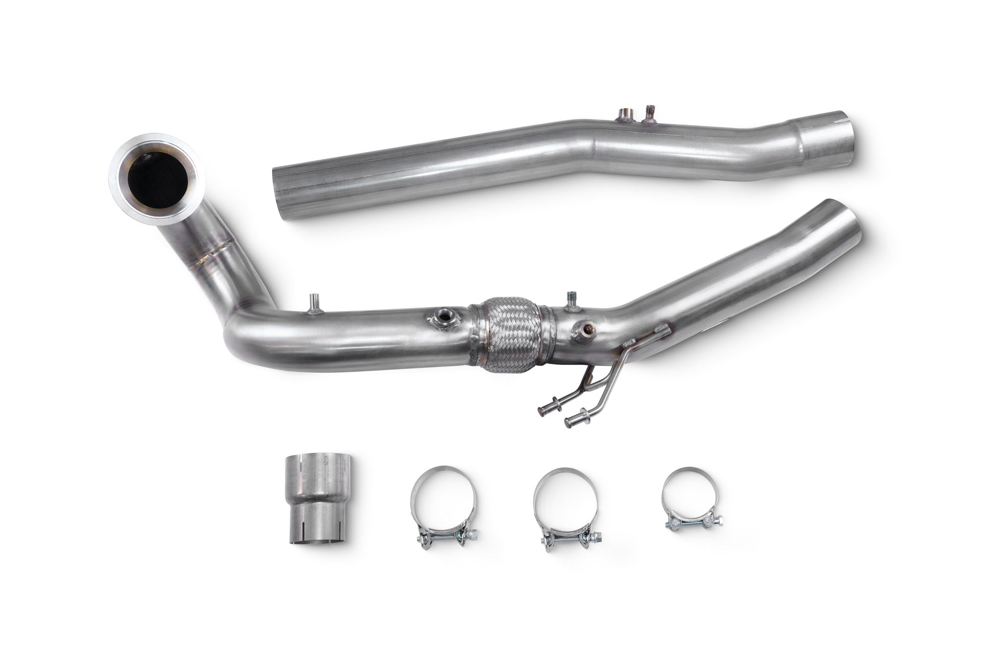 Scorpion De-Cat Turbo Downpipe - Audi S3 (8Y) Sportback / Saloon / VW Golf (Mk8/Mk8.5) R / Audi SQ2 - 80mm