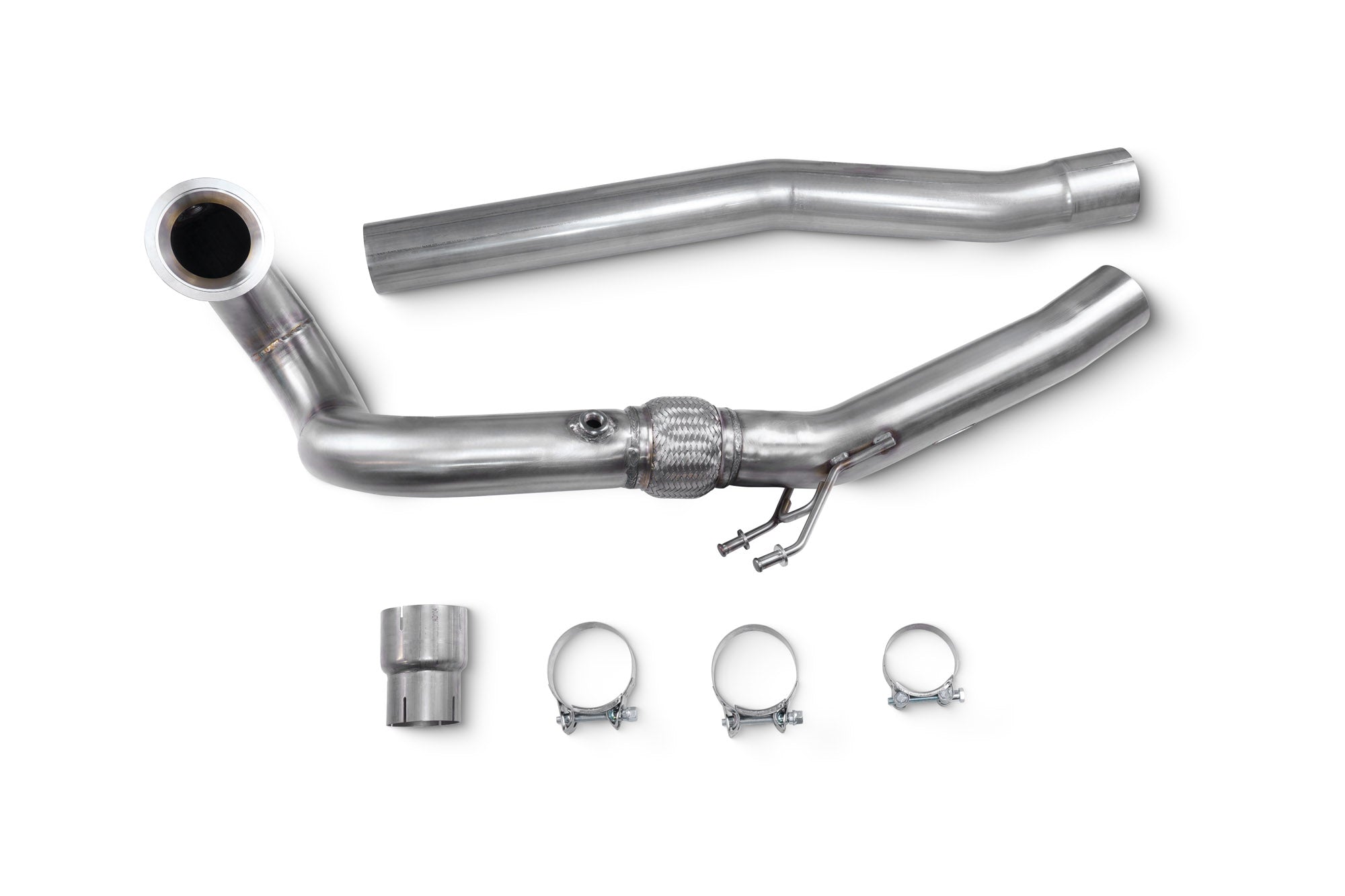 Scorpion De-Cat Turbo Downpipe - Audi S3 (8Y) Sportback / Saloon / VW Golf (Mk8/Mk8.5) R - 80mm