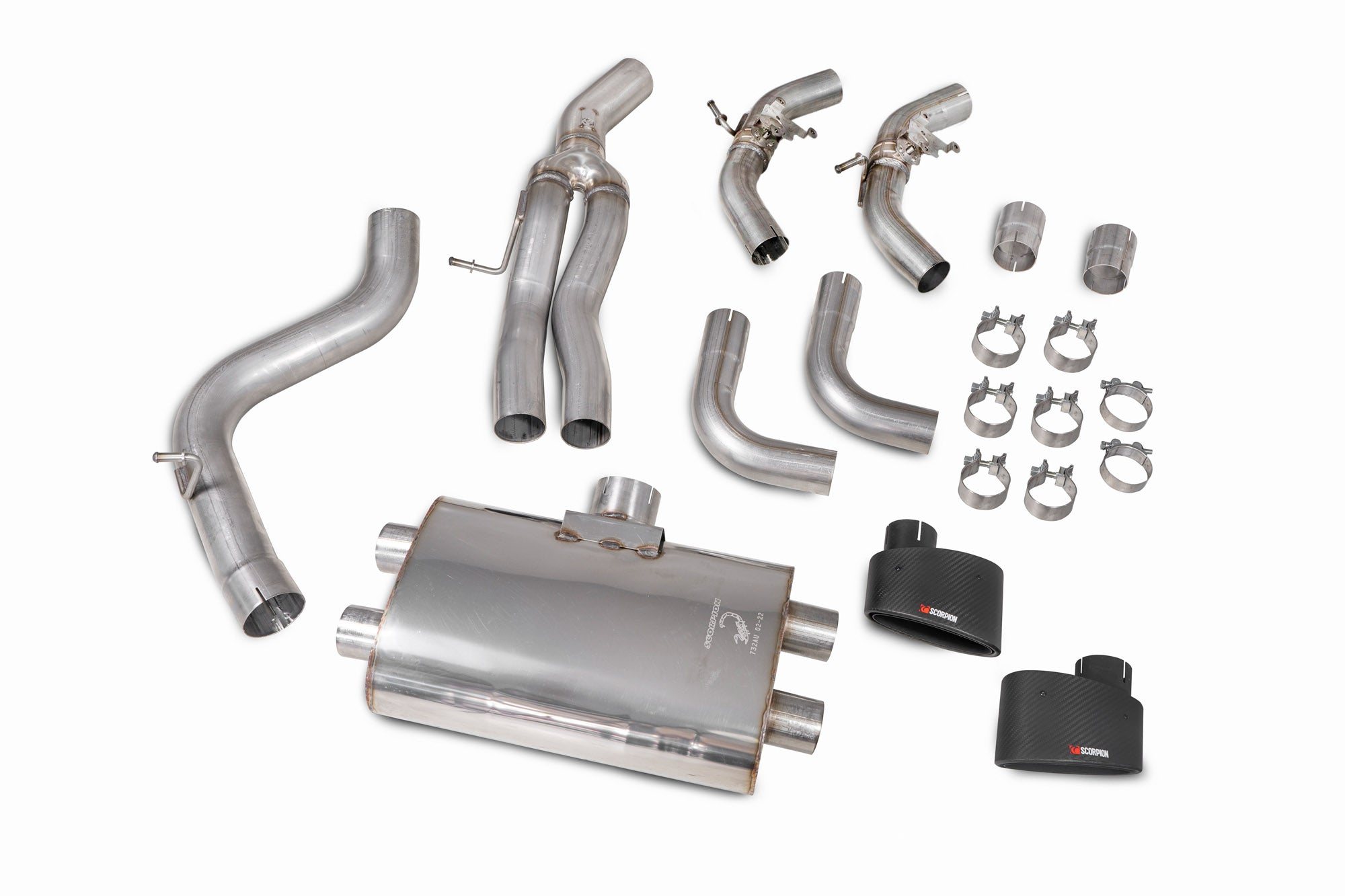 Scorpion GPF-Back Exhaust System - Audi TT (Mk3) TT RS Coupe - 80mm
