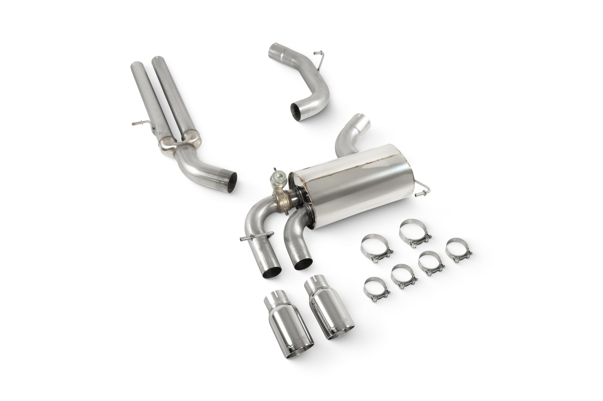 Scorpion Secondary Cat-Back Exhaust System - Audi RS3 (8P) - 80mm