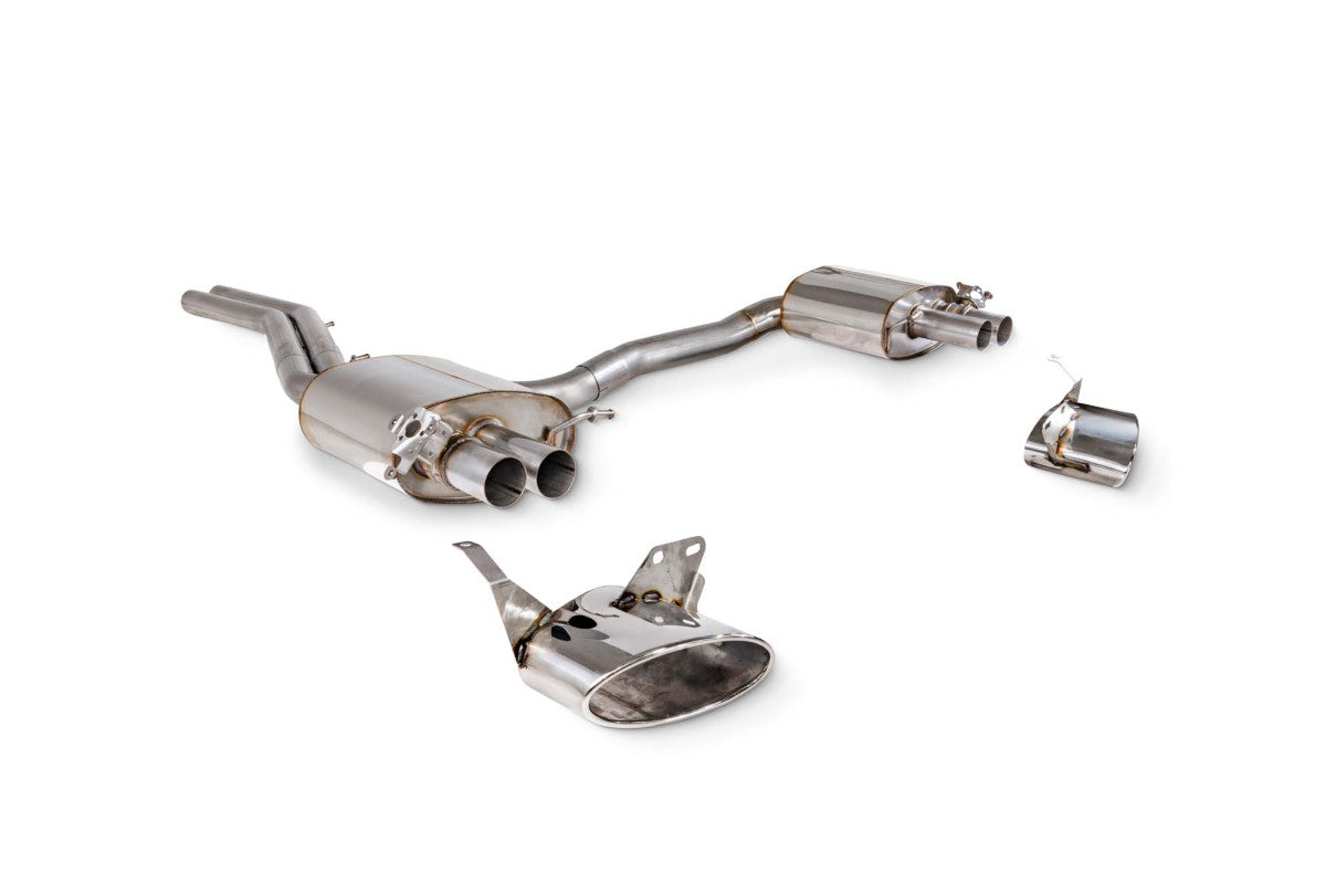Scorpion half system – Audi RS 6 / RS 7 C8 – EVO tips, three-quarter view
