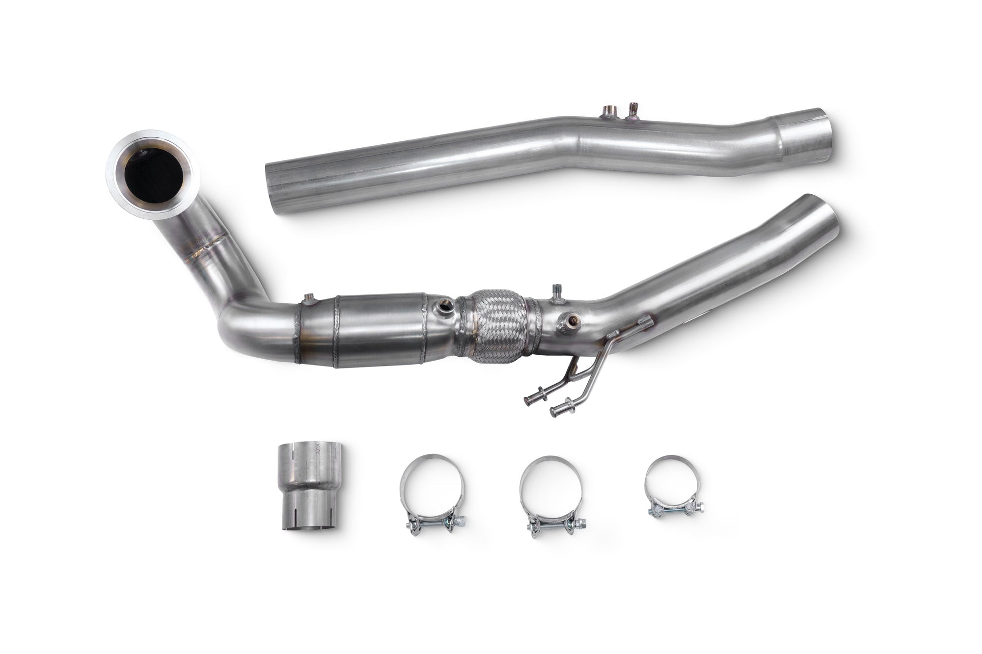 Scorpion Sports Cat Downpipe - Audi S3 (8Y) Sportback / Saloon / VW Golf (Mk8/Mk8.5) R / Audi SQ2 - 80mm