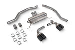 Scorpion half system – BMW M440i G22 – black ceramic Daytona tips, kit laid out - Scorpion Exhausts Thumbnail