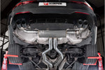 Scorpion half system – BMW M440i G22 – black ceramic Daytona tips, fitted, view from underneath - Scorpion Exhausts Thumbnail