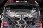 Scorpion half system – BMW M440i G22 – polished Daytona tips, fitted, view from underneath - Scorpion Exhausts Thumbnail