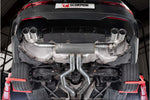 Scorpion half system – BMW M440i G22 – polished STW tips, fitted, view from underneath - Scorpion Exhausts Thumbnail