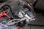 Scorpion half system – BMW M440i G22 – OE fitment trim bends, fitted, rear side view - Scorpion Exhausts Thumbnail