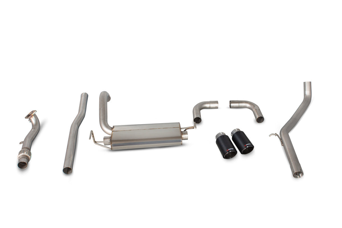 Scorpion Non-Resonated Cat-Back Exhaust - Abarth 500 / 595 / 695 (312)