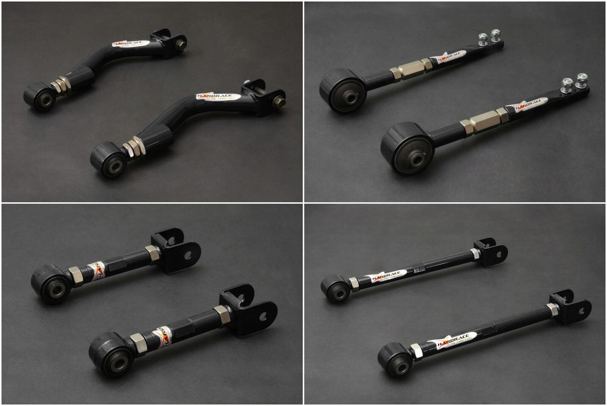 HARDRACE Suspension Package - Nissan Silvia / 180SX / 200SX (S13) - Hardened Rubber - Black