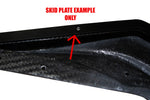 Close-up of an APR splitter skid plate fixing on the carbon underside (product illustration) - APR Performance Thumbnail