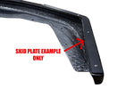 APR carbon splitter corner with metal skid plate fitted underneath (product illustration) - APR Performance Thumbnail