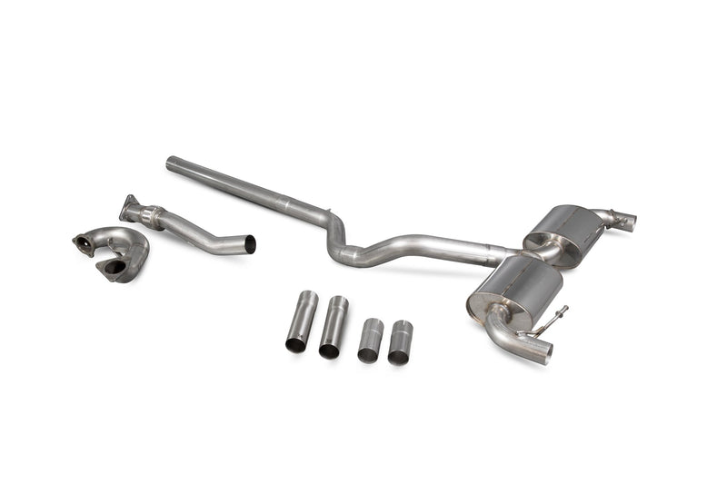 Scorpion turbo-back exhaust – Renault Clio Mk3 engine swap – full system laid out (de-cat, non-res) - Scorpion Exhausts
