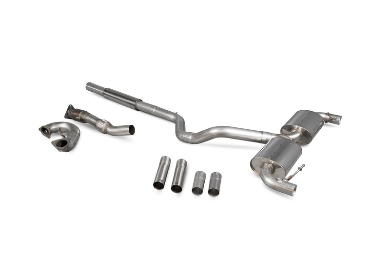 Scorpion Turbo-Back Exhaust System - Renault Clio (Mk3) 2.0 RS 200/Mk3 197 Sport 2.0 16v (Megane Engine Swap) - 76mm - Scorpion Exhausts