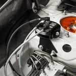 COBB CAN gateway reverse mount bracket – Subaru WRX VA – gateway and bracket on the strut tower, side view - Cobb Tuning Thumbnail