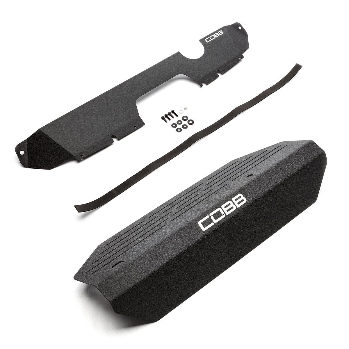COBB radiator shroud and alternator cover package – Subaru WRX STI VA – both covers with trim and hardware
