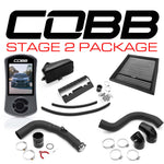 COBB Stage 2 Power Package – Subaru WRX VB – Accessport, black intercooler, pipes and filter laid out - Cobb Tuning Thumbnail