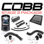 COBB Stage 2 Power Package – Subaru WRX VB – Accessport, silver intercooler, pipes and filter laid out - Cobb Tuning Thumbnail
