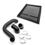 COBB intake tube and high flow filter package – Subaru Outback XT – tube, couplers, clamps and filter laid out - Cobb Tuning Thumbnail