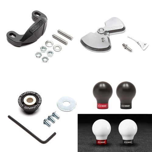 COBB Stage 1+ drivetrain package – Subaru WRX VA/VB – shift plate, bushing, stop and COBB knobs