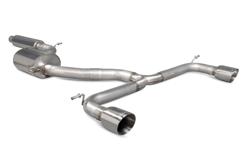 Scorpion GPF-Back Exhaust System - Volkswagen Golf (Mk7.5) GTI Inc TCR / Performance Pack - 76mm - Scorpion Exhausts