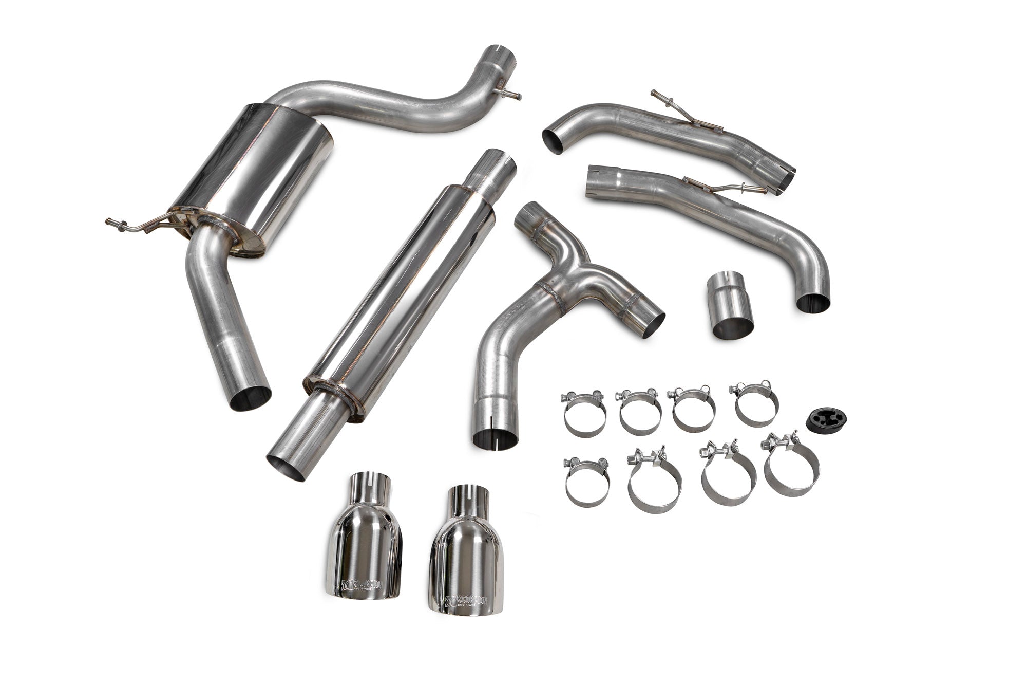 Scorpion GPF-Back Exhaust System - Volkswagen Golf (Mk8) / MK 8.5 GTI Clubsport - 76mm