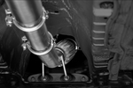 LEYO 200 cell catted downpipe – Golf GTI Mk7 – downpipe fitted under the car - LEYO Thumbnail