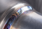 LEYO 200 cell catted downpipe – Golf GTI Mk7 – close-up of TIG weld on stainless pipe - LEYO Thumbnail