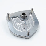 Suspension Secrets front top mount, top view showing the three mounting studs and logo - Suspension Secrets Thumbnail