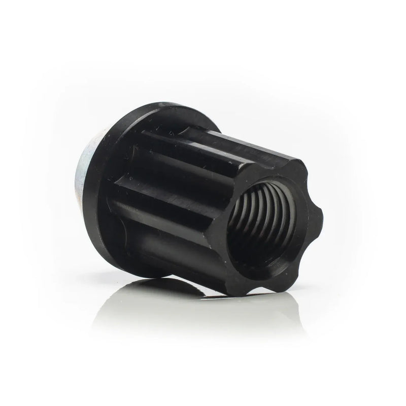 Titan 7 O.W.L forged titanium race nut in black, M12x1.5 thread - Titan7