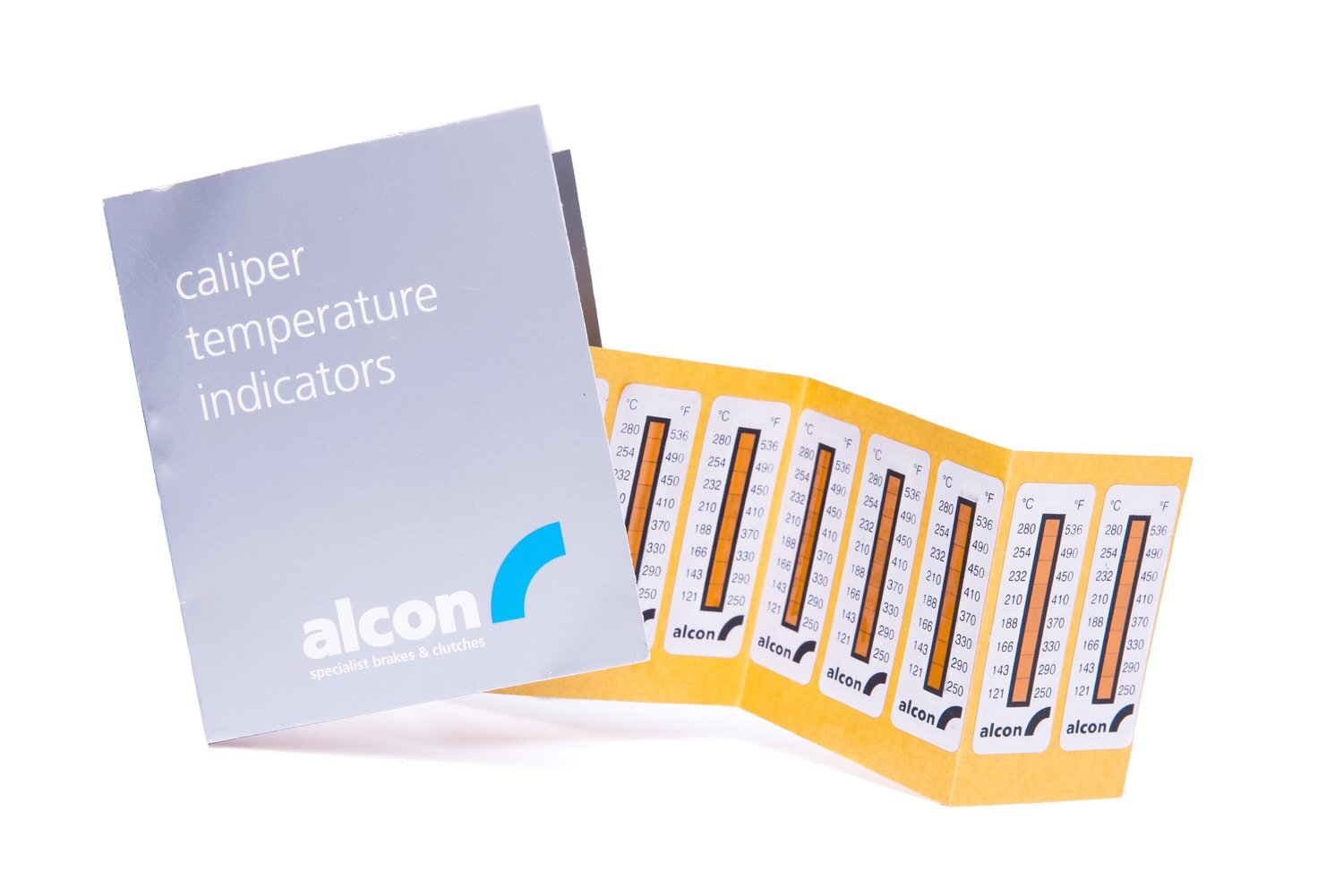 Alcon Brake Caliper Temperature Indicator Strips – Pack of 15 - Chicane Australia