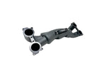 Torque Solution intake manifold in dark grey – angled top view of runner flanges - Torque Solution Thumbnail