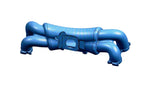 Torque Solution high volume intake manifold shown in blue – front view - Torque Solution Thumbnail