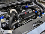 Subaru WRX STI (VA) engine bay with Torque Solution intake manifold, left side view - Torque Solution Thumbnail