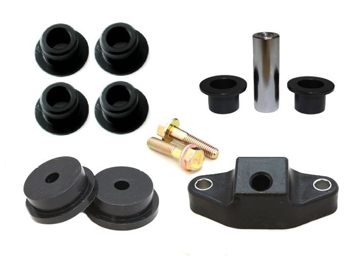 Torque Solution complete shifter bushing kit for WRX STI – Delrin, black polyurethane and rear shifter bushings with bolts