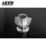 LEYO turbo muffler delete – silver unit, front three-quarter view - LEYO Thumbnail
