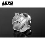 LEYO turbo muffler delete – silver unit with laser-etched logo - LEYO Thumbnail