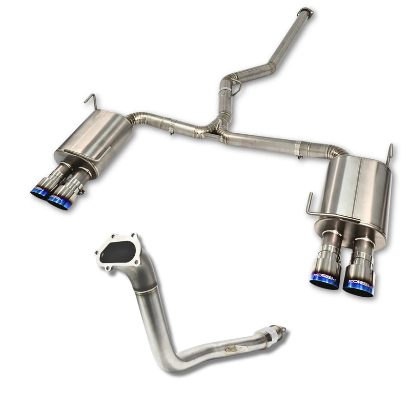 KORSH Titanium Turbo Back Exhaust – Subaru WRX (GV) / Subaru STI (GV/VA) - KORSH