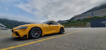 Yellow Toyota GR Supra A90 on Titan 7 T-S5 forged wheels in Satin Titanium - Titan7 Thumbnail