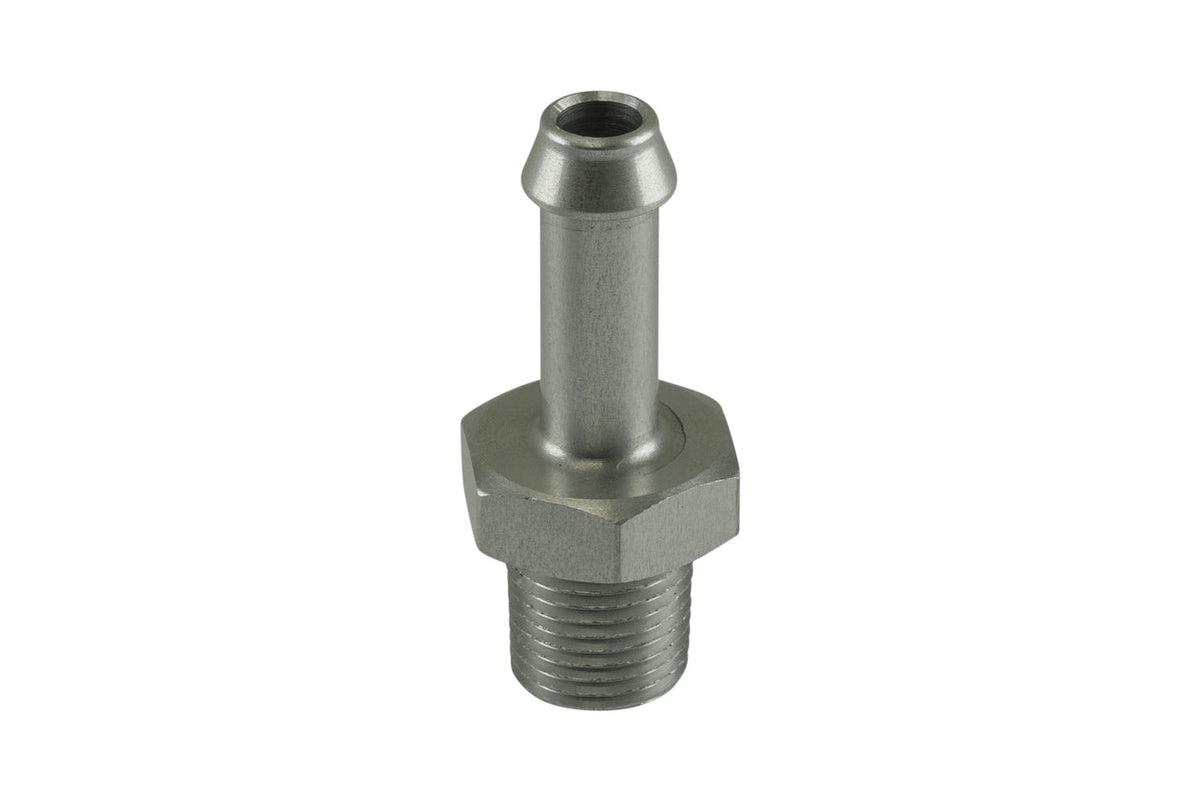 Turbosmart Straight Fitting - Hose Barb to 1/8" NPT Male