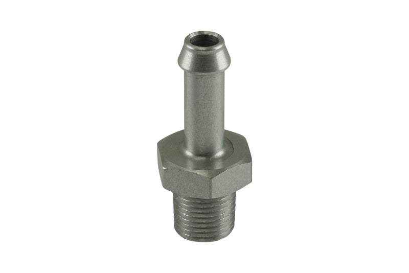 Turbosmart Straight Fitting - Hose Barb to 1/8" NPT Male - Turbosmart