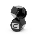 COBB aluminium valve stem caps – two caps close-up showing thread and etched logo - Cobb Tuning Thumbnail